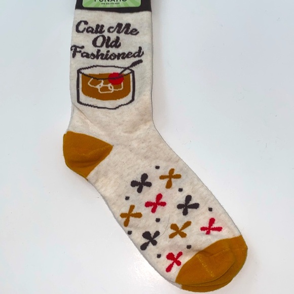 Funatic Call Me Old Fashioned Novelty Cocktail Socks OS - Picture 4 of 11